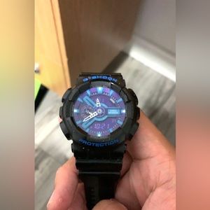 Gshock purple and blue watch